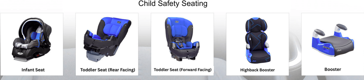 Town car safety seats